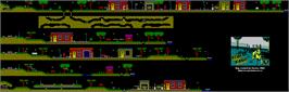Game map for Lop Ears on the Sinclair ZX Spectrum.
