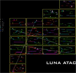 Game map for Luna Atac on the Sinclair ZX Spectrum.