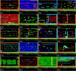 Game map for Manic Miner on the Sinclair ZX Spectrum.