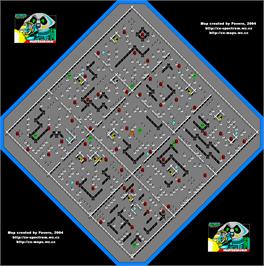 Game map for Martianoids on the Sinclair ZX Spectrum.