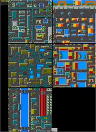 Game map for Miami Chase on the Sinclair ZX Spectrum.
