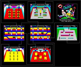 Game map for Mikie on the Coleco Vision.