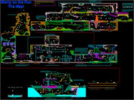 Game map for Monty on the Run on the Sinclair ZX Spectrum.