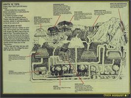 Game map for Mountains of Ket on the Sinclair ZX Spectrum.