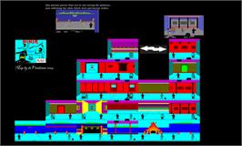 Game map for Ninja on the Amstrad CPC.