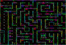 Game map for Nonterraqueous 2 - Soul Of A Robot on the Sinclair ZX Spectrum.