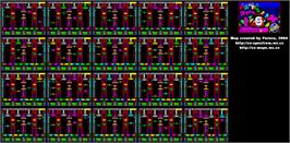 Game map for Panic Dizzy on the Sinclair ZX Spectrum.