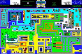 Game map for Panzadrome on the Amstrad CPC.