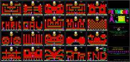 Game map for Pi There! on the Sinclair ZX Spectrum.
