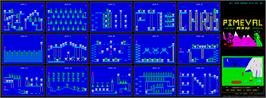 Game map for Pimeval Man on the Sinclair ZX Spectrum.