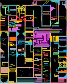 Game map for Planet Of Shades on the Sinclair ZX Spectrum.