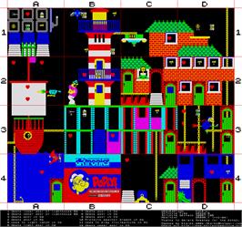Game map for Popeye on the Sinclair ZX Spectrum.