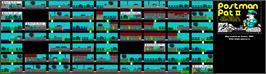 Game map for Postman Pat 2 on the Amstrad CPC.