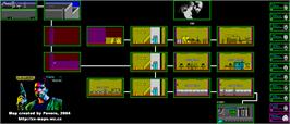 Game map for Prv Akcia on the Sinclair ZX Spectrum.