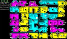 Game map for Pulse Warrior on the Commodore 64.