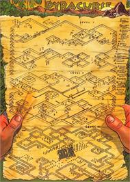 Game map for Pyracurse on the Sinclair ZX Spectrum.