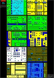 Game map for Rebel on the Sinclair ZX Spectrum.