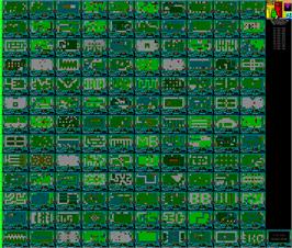 Game map for Reckless Rufus on the Commodore 64.