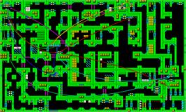 Game map for Rescue on the Microsoft DOS.