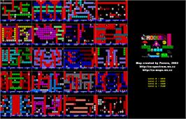 Game map for Rockman on the Sinclair ZX Spectrum.