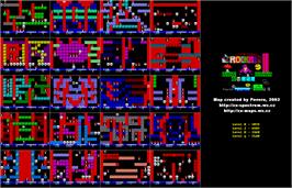 Game map for Rockman on the Commodore 64.