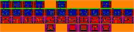 Game map for Roland's Rat Race on the Sinclair ZX Spectrum.