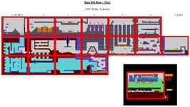 Game map for Run Bill Run on the Sinclair ZX Spectrum.