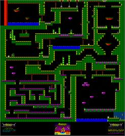 Game map for Savage on the Atari ST.