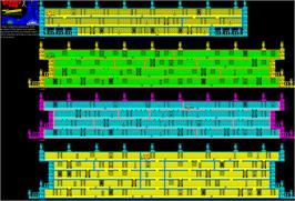 Game map for Scooby Doo on the Amstrad CPC.