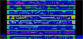 Game map for Scuba Kidz on the Commodore 64.