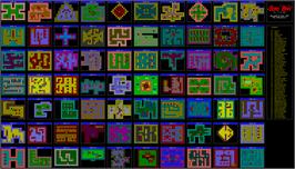 Game map for Sokoban on the Atari 2600.
