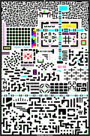 Game map for Splat! on the Commodore 64.