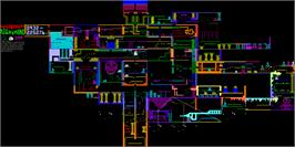 Game map for Subterranean Nightmare on the Sinclair ZX Spectrum.