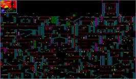 Game map for Super Robin Hood on the Nintendo NES.