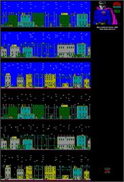 Game map for Superkid on the Commodore 64.