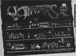 Game map for Thanatos on the Sinclair ZX Spectrum.