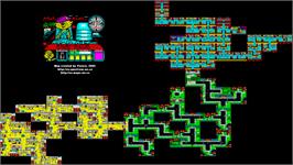 Game map for Top Cat on the Sinclair ZX Spectrum.