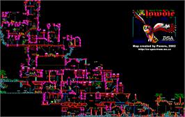 Game map for Towdie on the Sinclair ZX Spectrum.