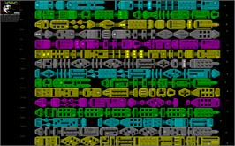 Game map for Uridium on the Sinclair ZX Spectrum.