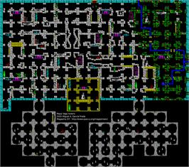 Game map for Vega Solaris on the Sinclair ZX Spectrum.