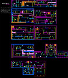 Game map for Willy Wino's Stag Night on the Sinclair ZX Spectrum.