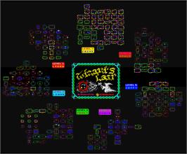 Game map for Wizard's Lair on the Sinclair ZX Spectrum.