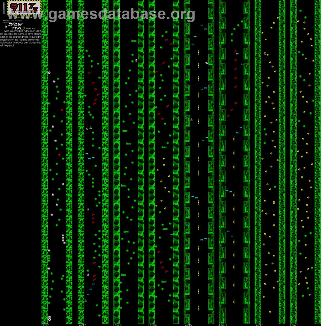 911 TS - Sinclair ZX Spectrum - Artwork - Map