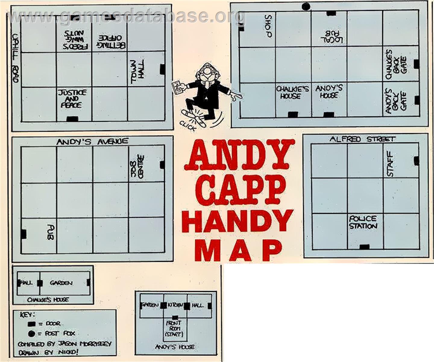 Andy Capp - Commodore 64 - Artwork - Map