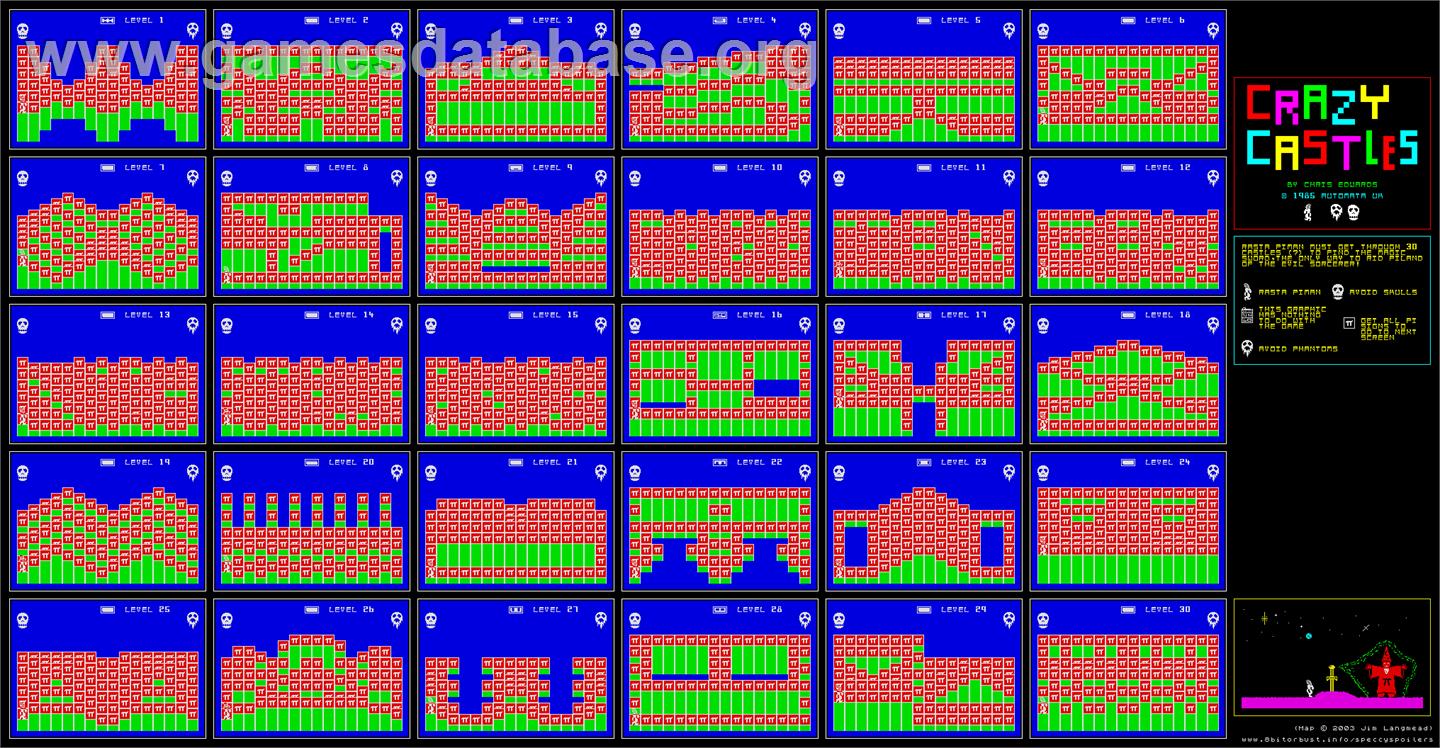 Arcade Classics - Sega Game Gear - Artwork - Map