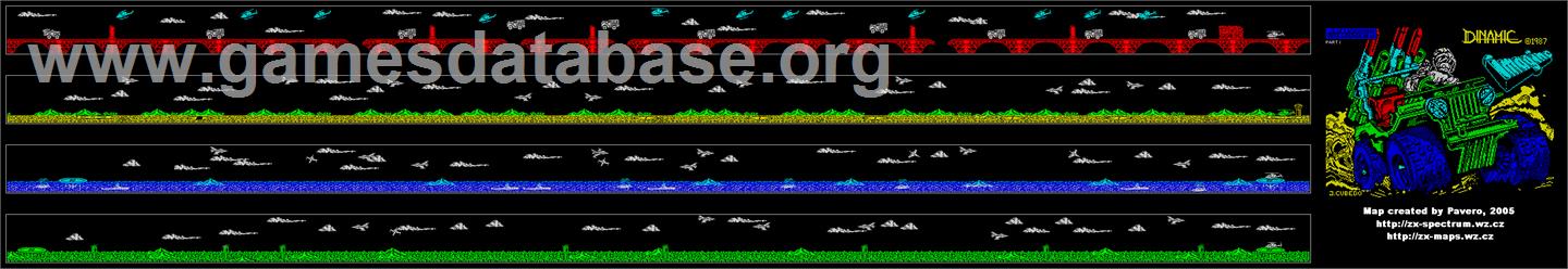 Army Moves - MSX 2 - Artwork - Map