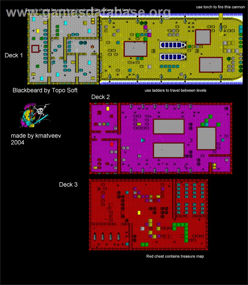 Black Beard - Sinclair ZX Spectrum - Artwork - Map