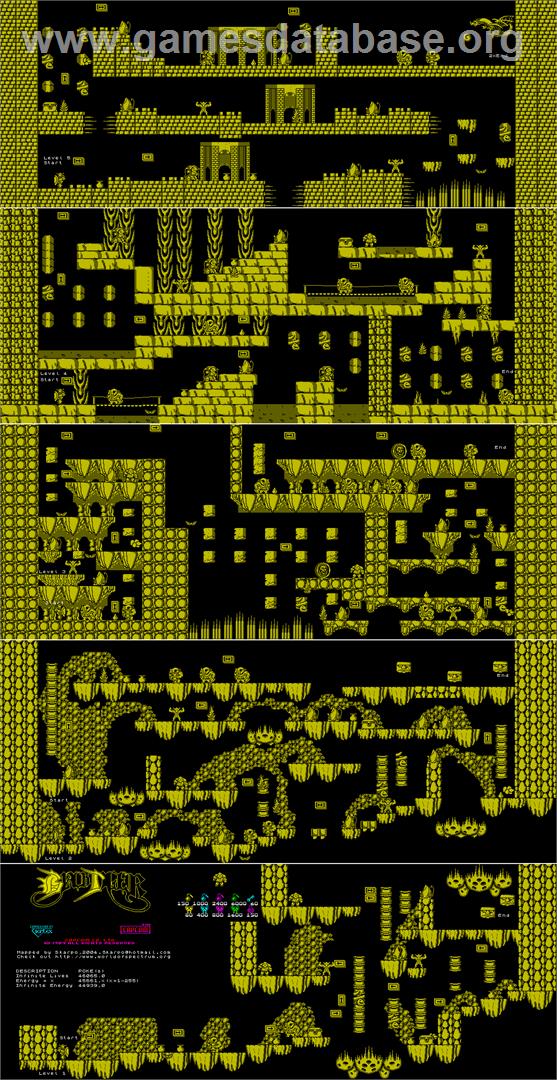 Black Tiger - Sinclair ZX Spectrum - Artwork - Map