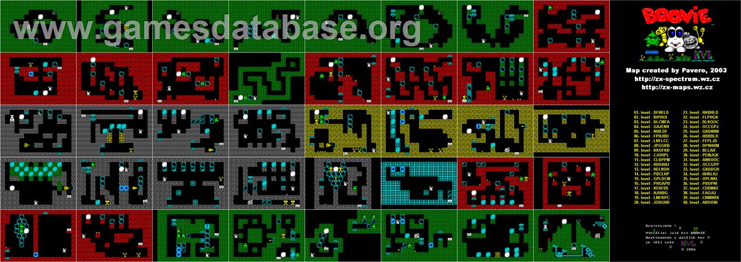 Boovie - Sinclair ZX Spectrum - Artwork - Map