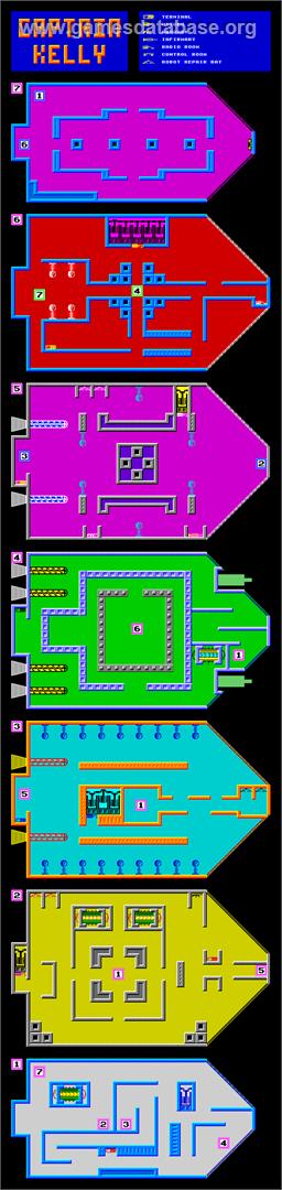 Captain Kelly - Commodore 64 - Artwork - Map